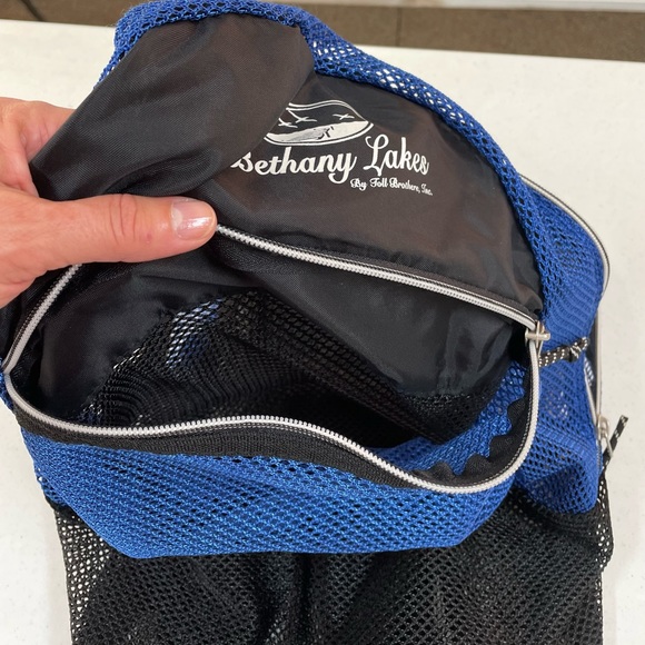 Blue & Black Lightweight Mesh Backpack - Picture 2 of 16